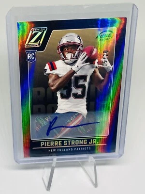 2022 Zenith #141 Pierre Strong Jr. Auto Artist Proof Silver /20 - Patriots RC - Image 1 of 4