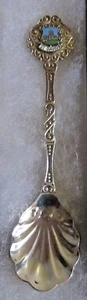 #742) SILVER PLATED TEA SPOON ST DAVIDS CATHEDRAL CITY PEMBROKESHIRE WALES UK - Foto 1 di 2