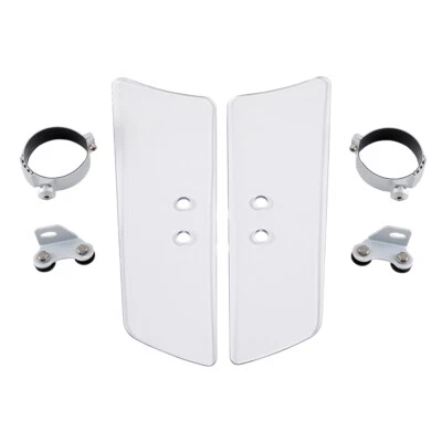 Clear Front Wind Fork Air Wind Shield Deflector for Yamaha Honda Kawasaki Suzuki - Image 1 of 2