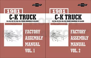 Camión pickup Chevy CK 1981 montaje manual C10-C30 K10-K30 y GMC Sierra - Imagen 1 de 2