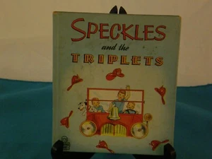 Vintage Whitman Tell-A-Tale Speckles And The Triplets 1949 Reader book - Picture 1 of 1