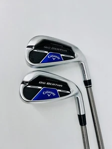 Callaway Big Bertha B21 iron Combo 7 and 8 iron SteelFiber fc 115cw - STD Length - Picture 1 of 7