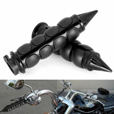 Motorcycle 1" Handlebar Hand Grips Black For Harley Davidson Sportster XL 883 HG - Image 1 of 4