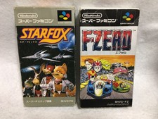 Lot 2 Star Fox & F Zero Super Famicom SNES Japan Authentic Video Games 