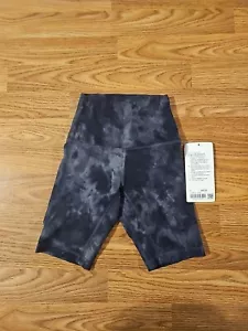 Lululemon Align HR Short 8” Size 0 Diamond Dye Pitch Graphite Grey DDPG NWT - Picture 1 of 4