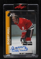 2020 Leaf Pro Set Memories 1992-93 Design Yellow /5 Bobby Hull #A92-BH1 Auto HOF