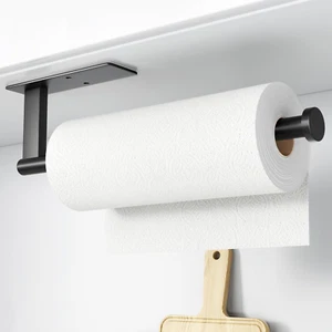 Toallero de papel debajo del gabinete - Soporte de toallas de papel de acero inoxidable montaje en pared - Imagen 1 de 12