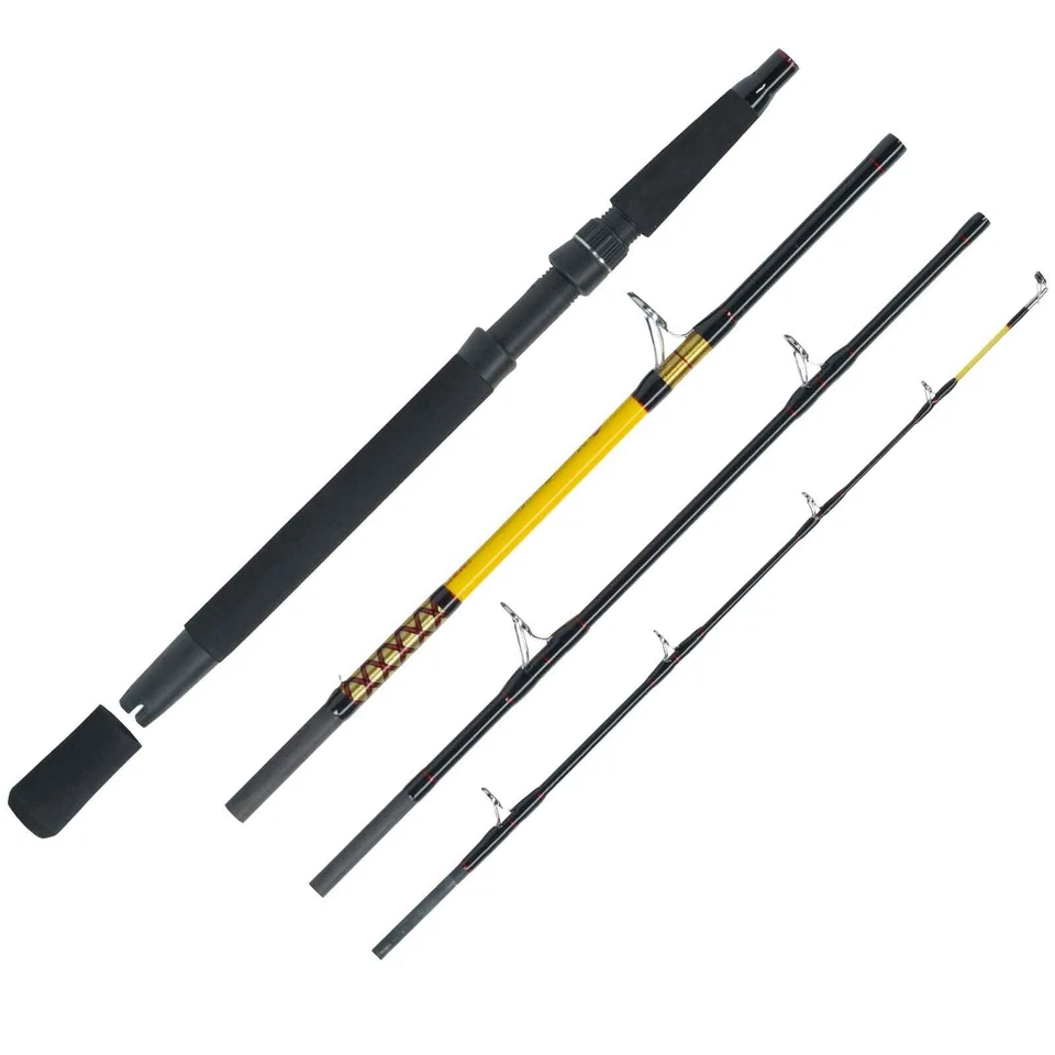 WFT Never Crack Fjordspin Travel 4 Teile 2,10m 100-400g Reiserute Bootsrute Meer - Bild 1 von 1