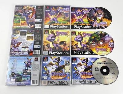 SPYRO THE DRAGON 1 2 3 GATEWAY TO GLIMMER ANNO DEL DRAGO PS1 PACCHETTO GIOCO - Immagine 1 di 4