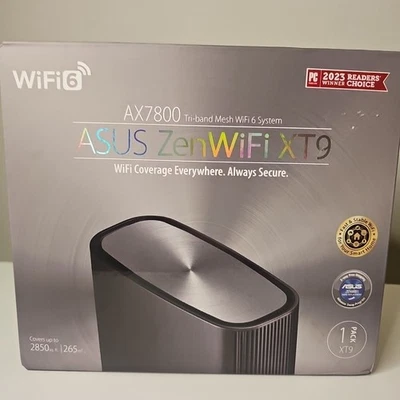 Router AirMesh sistema WiFi6 tribanda Asus ZenWiFi XT9 AX7800 Foto 1 de 4