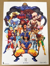 Bengus X-Men Vs Street Fighter Print Hand Signed Original Version RARE