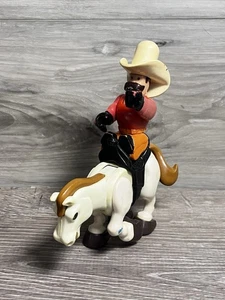Vintage Fisher Price Husky Helper Rodeo Horse and Cowboy - Picture 1 of 8