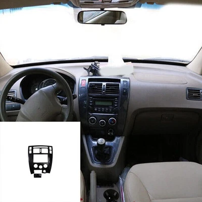 Cubierta de control de botón de CA central de fibra de carbono para Hyundai Tucson 2005-2009 Foto 1 de 4