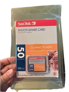 SanDisk Shoot & Store 32MB Compact Flash 50 Pictures Digital Cameras - Picture 1 of 2