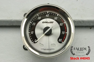 2010 Harley Street Glide CVO Tachometer RPM Gauge ALUMINUM 67522-09 VIDEO #4045 - Image 1 of 4