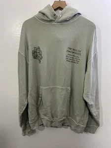 Dark Sport Wolve Club The Tale Of 2 Wolves Hoodie L Grunge Street Y2K Skater 90s - Picture 1 of 17