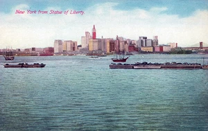NEW YORK CITY - New York City von Freiheitsstatue Postkarte - Bild 1 von 2