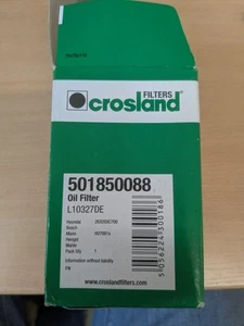 501850088 Oil Filter Insert 65mm Outer 26mm Inner 104mm Height L10327DE Crosland - Picture 1 of 3