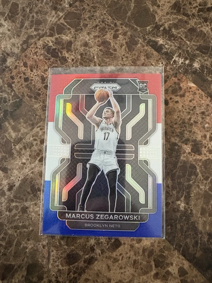 2021-22 Panini Prizm - Marcus Zegarowski #300 Red White & Blue Prizm (RC) - Image 1 of 2