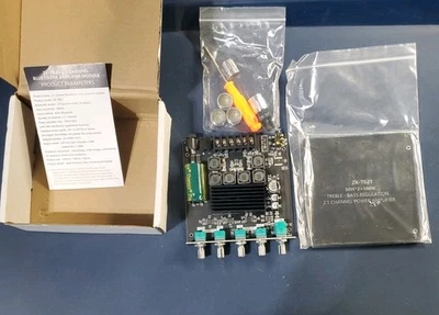  Módulo Amplificador de Potencia de Audio ZK-TB21 Bluetooth 5.0 100W*2/50W*2+100W Foto 1 de 4