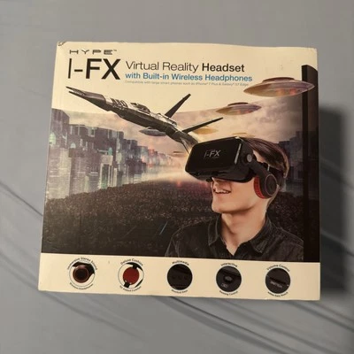 Bluetooth Virtual Reality VR Headset With Wireless Headphones For Apple Samsung - Image 1 of 2