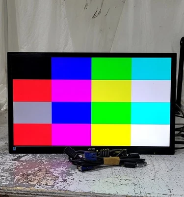 AOC G2460FQ 240LM00010 LCD Monitor 24" VGA HDMI DVI DP SEE NOTES - Image 1 of 4