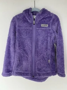 Girls Magellan Outdoors Winter Purple Fuzzy Hoodie Jacket Coat - Size Small - Picture 1 of 3