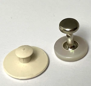 Collar studs for detachable collars vintage 1970s one Mop effect UNUSED fh - Picture 1 of 3