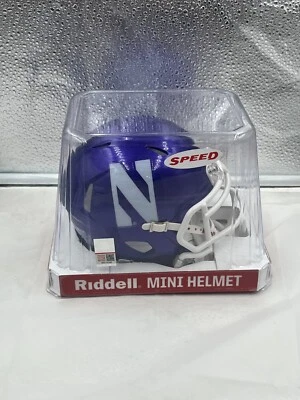 Мини-шлем Northwestern Wildcats NCAA Riddell Speed фиолетовый - Изображение 1 из 4