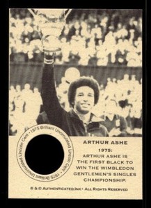 #TN0161 ARTHUR ASHE 1975 Penny Collector Tennis Coin Card