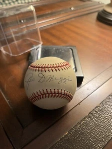 Joe Dimaggio Autographed Baseball With Letter Signed By Mickey Rivers - Picture 1 of 4