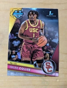 Isaiah Collier 2023-24 Bowman U cromado primer azul troyano USC - Imagen 1 de 7