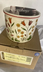 Longaberger Keramik 2012 Muttertag Blumen Topf #32150 - Neu in Box - RAR - Bild 1 von 13