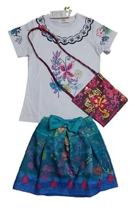 *NWT* Girls ZhiXuan Tong Size 150(US 12) Encanto Skirt, Shirt & Purse #12y60 - Picture 1 of 2