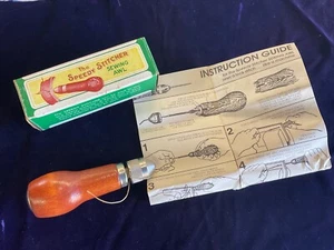 Vintage Stewart Mfg "The Speedy Stitcher" Sewing Awl Kit NO Needles - Picture 1 of 9
