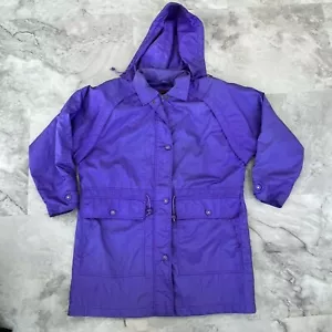 Vintage Pacific Trail Womens Nylon Hooded Windbreaker Jacket Size Medium M - Picture 1 of 6