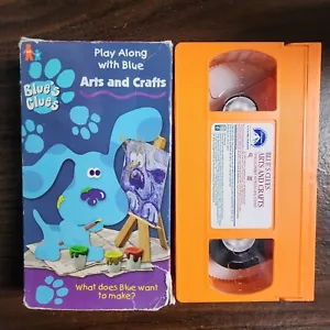 Blue’s Clues Arts and Crafts VHS 1998 Nick Jr Nickelodeon Steve Orange RARE HTF - Foto 1 di 2