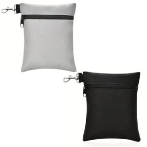 Golf Tee Pouch | Pack of 2 Golf Tee Bag | 5.24 X 6.42 Inch Zipper Golf Accessory - Picture 1 of 8