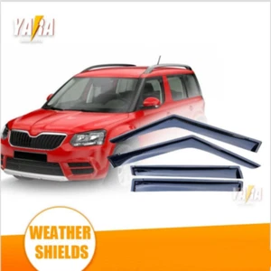 Suitable For Skoda Yeti 2009-2017 Weathershields Weather Shields tinted 4pcs - Picture 1 of 6