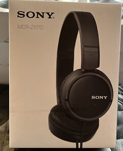 Sony - MDR-ZX110 Wired On-Ear Headphones - Black NEW