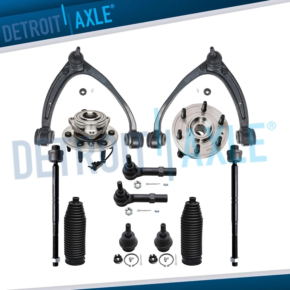 Kit de suspensión de brazos de control de bujes de rueda delantera 4x4 de 12 piezas para Silverado Sierra 1500 Foto 1 de 4