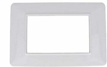Placca Basic 3m Bianco Compatibile Vimar Plana • 1.88€