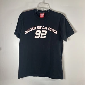 Camiseta oficial vintage Oscar De La Hoya 92 para hombre 100 % algodón talla M negra - Imagen 1 de 5