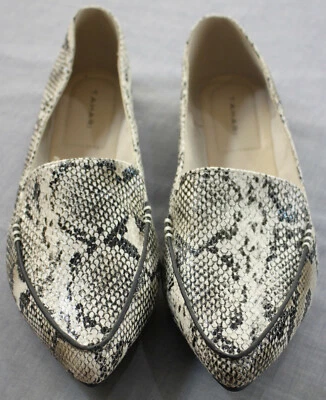 Zapatos planos sin cordones Tahari Anina para mujer con estampado de serpiente NUEVO talla 11 Foto 1 de 3