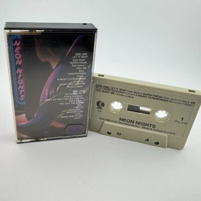 K Tel - Neon Nights Rock's Danceable Side - 1982 Cassette - Image 1 of 2