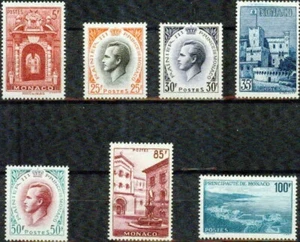 MONACO – 1959 – PRINCE RAINIER & VIEWS OF PRINCIPALITY  -VF** - Picture 1 of 1