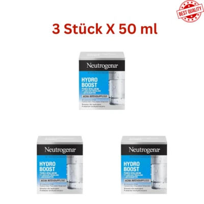 Neutrogena Hydro Boost Gesichtscreme Aqua+Hyaluron Ölfrei- 50 ml (Packung mit 3) - Bild 1 von 3