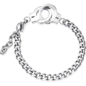 Handschellen-Armband, Gliederarmband aus Edelstahl, verstellbares Fußkettchen... - Bild 1 von 5