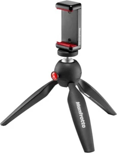 Manfrotto PIXI Mini Tripod Kit with Smartphone Clamp Black MKPIXICLAMP-BK - Picture 1 of 1