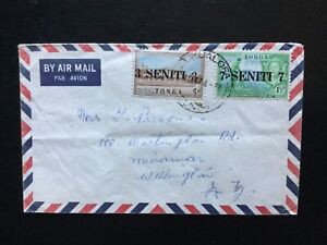 TONGA 1967  10s Rate Airmail Cover to Wellington NZ  (P164)